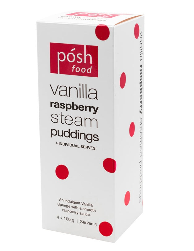 Vanilla & Raspberry Steam Pudding
